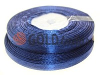 Satin Tape 7mm, color midnightblue, length 33 m