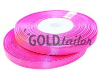 Satin Tape 7mm, color hotpink, length 33 m