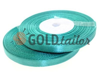 Action - Satin ribbon 7mm, turquoise, length 33 m, purchase 1 Babin without registration