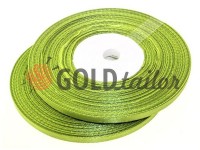 Satin Tape 7mm, color dark khaki, length 33 m