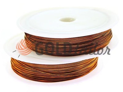 Wire for beads 0.37 mm, length 50 m, color bronze buy in bulk