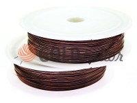 Wire for beads 0.37 mm, length 50 m, color brown