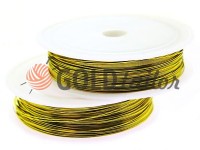 Wire for beads 0.37 mm, length 50 m, color gold