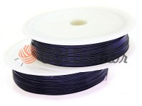 Wire for beads 0.37 mm, length 50 m, color black