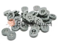 Button plastic four-shock, color gray, packing 25 pcs