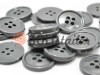 Plastic button for four-shock dressing gowns, gray color, packing 25 pcs wholesale and retail