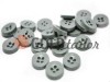 Plastic button for four-shock dressing gowns, gray color, packing 25 pcs wholesale and retail