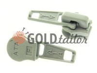 Slider standard for spiral zipper type 5 gray 