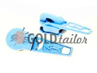 Slider standard for spiral zipper type 5 blue 