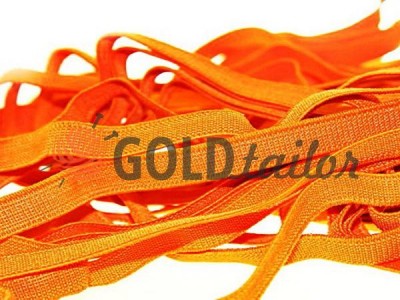 Elastic band textile thick orange 10 mm leght 25 m wholesale and retail