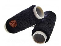 Thread elastic black 25 m