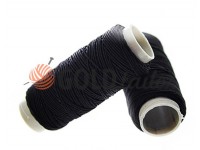 Thread elastic black 25 m