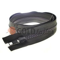 Zipper tractor type 5 one slider 40 cm - 100 cm, color black